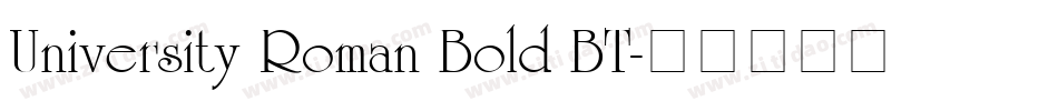 University Roman Bold BT字体转换